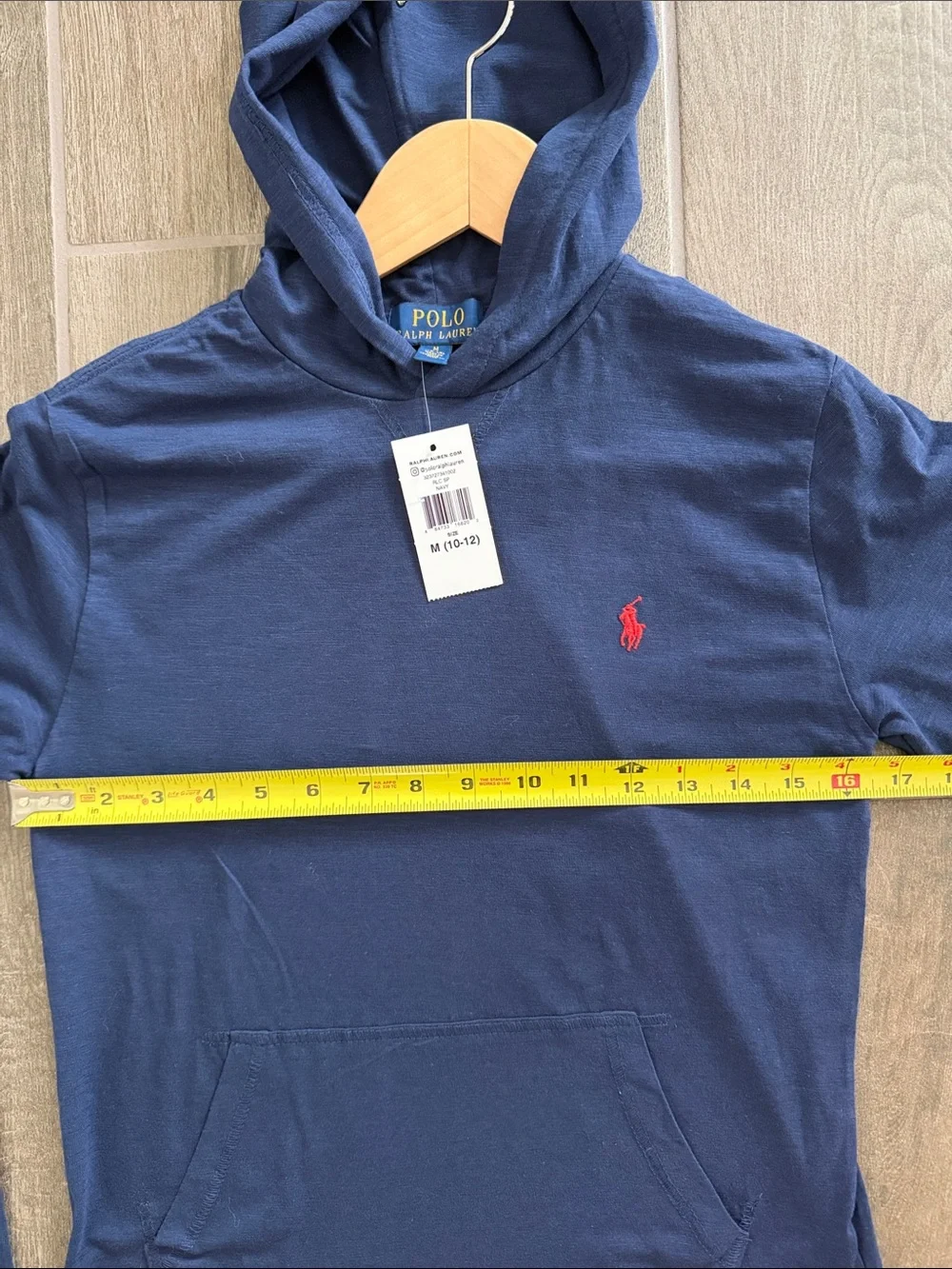 BNWT Polo by Ralph Lauren Boys size M 10-12 Navy hoodie
